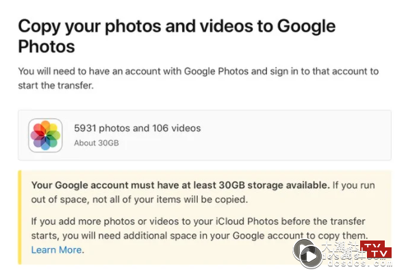 ?果推新服务 快速将 iCloud 照片、影片全部备份到 Google 相簿
